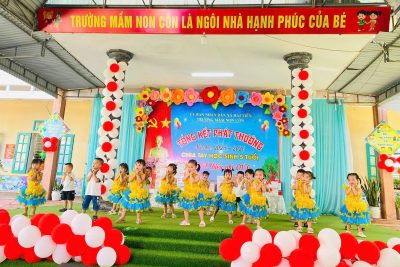 TRƯỜNG MẦM NON CỒN TỔNG KẾT NĂM HỌC 2025 – 2026 CHIA TAY CÁC BÉ 5 TUỔI VÀ VUI TẾT THIẾU NHI 1/6